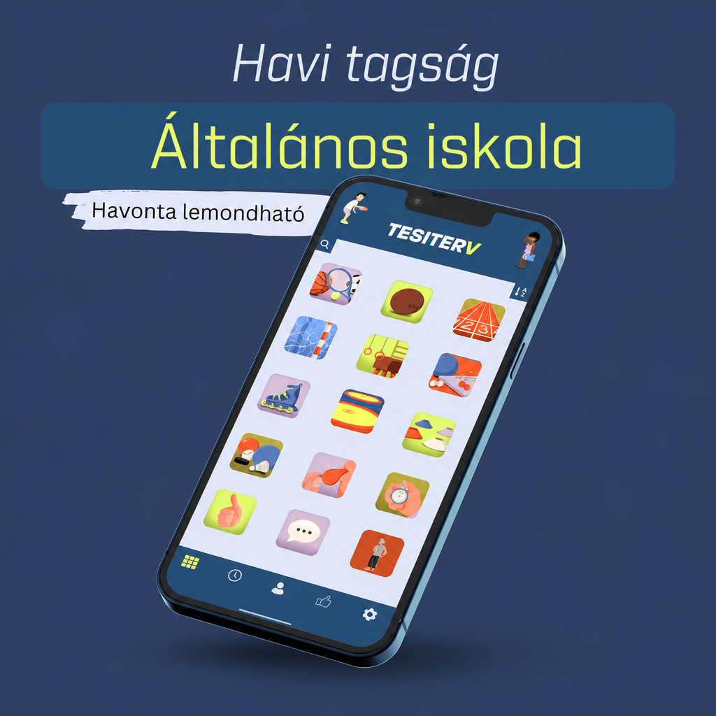 Havi tagság – Tesiterv, általános iskola