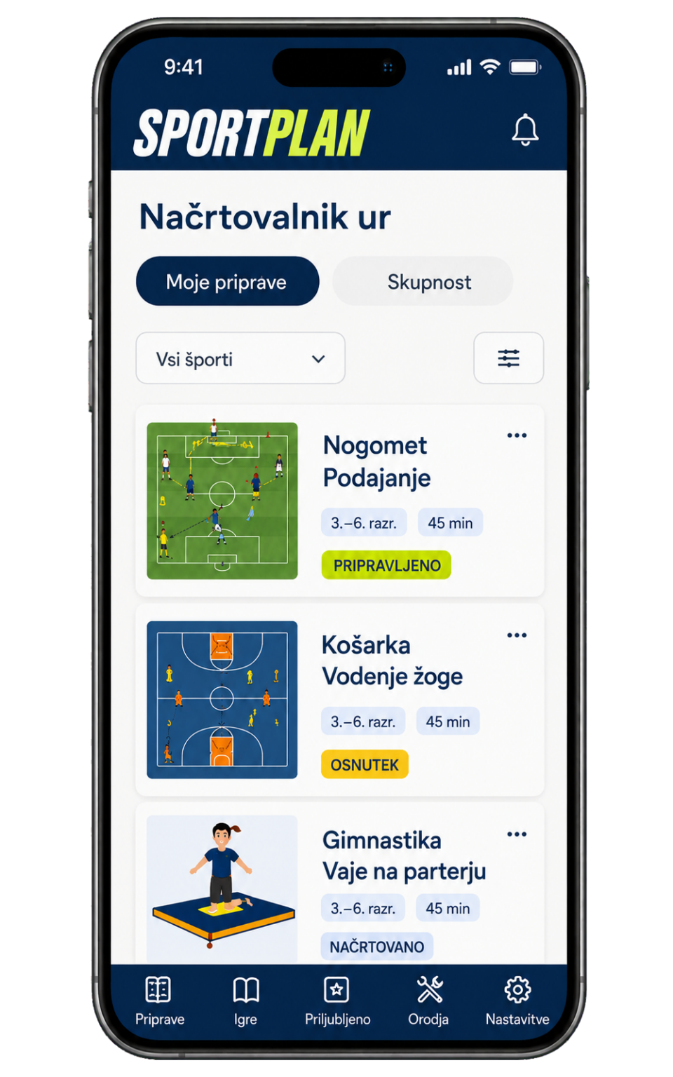 Načrtovalnik ur – širši okvir